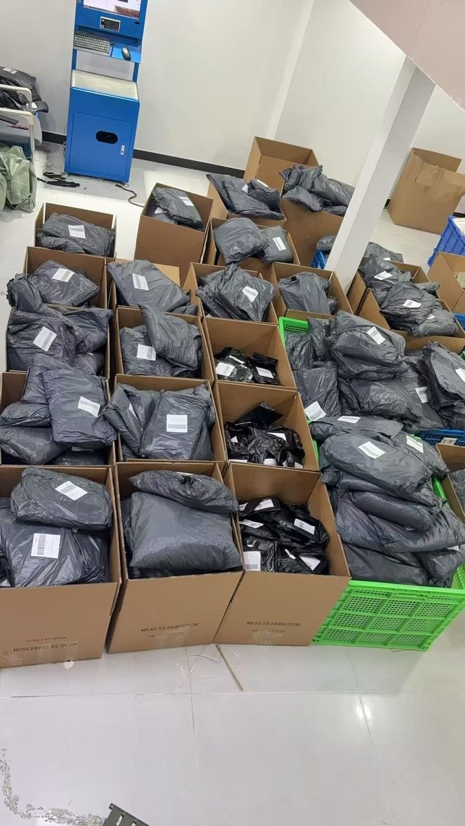 Order processing at our packing station