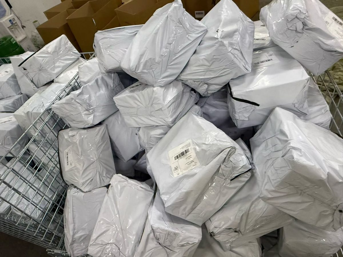 Small parcels ready for dispatch